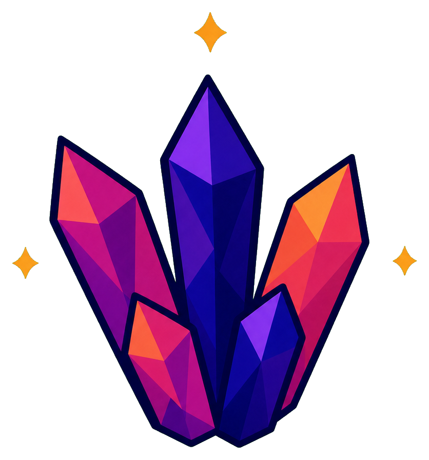 Preview for Celestial Crystal Cluster Sticker