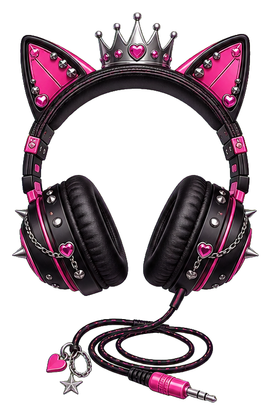 Preview for Crown Cat Ear Headphones Sticker