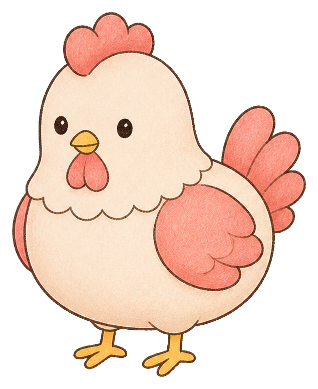 Preview for Cute Chicken Sticker Graphic