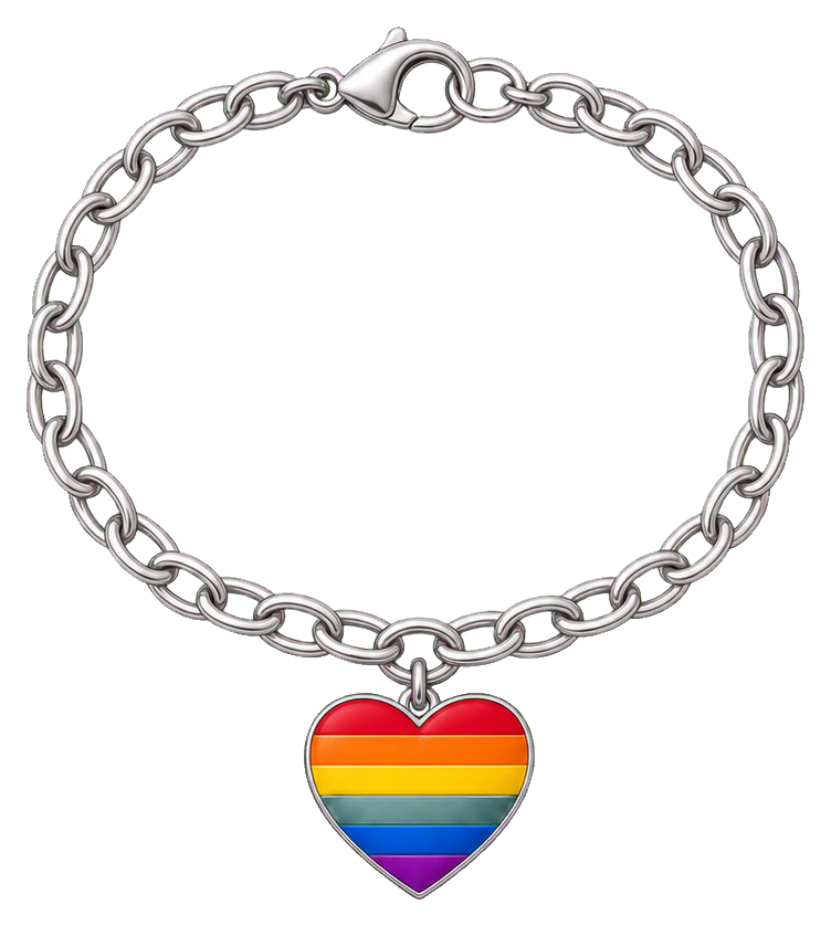 Preview for Rainbow Heart Necklace Sticker