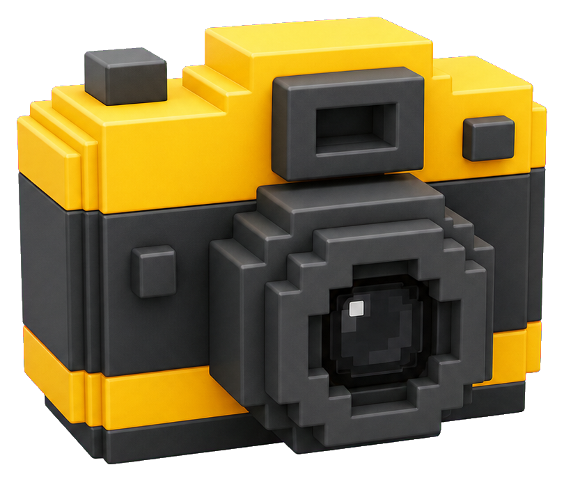 Preview for Blocky Camera Sticker Graphic