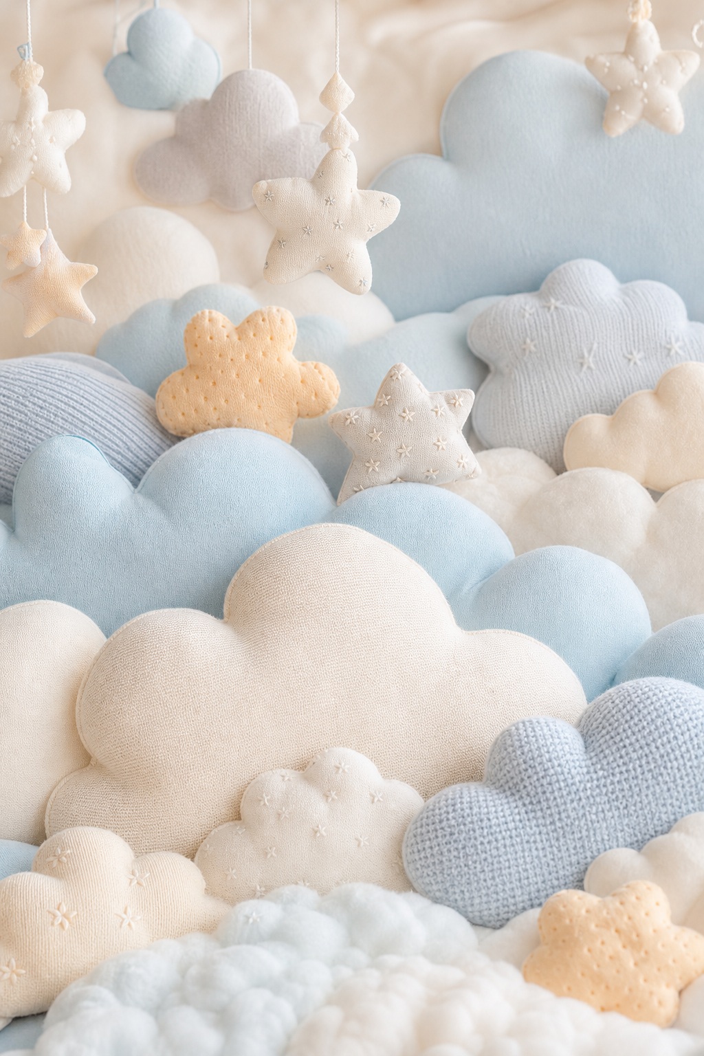 Preview for Pastel Baby Clouds Background Stock Background