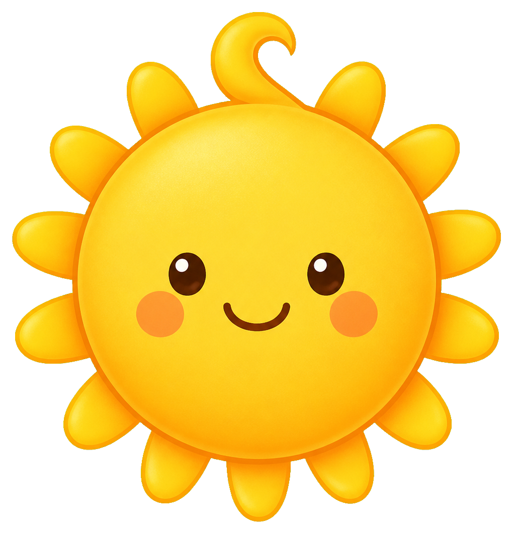 Preview for Cute Baby Sun Sticker
