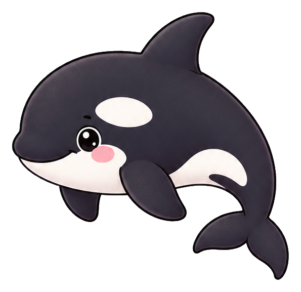 Preview for Orca Sticker For Cute Animal Designs