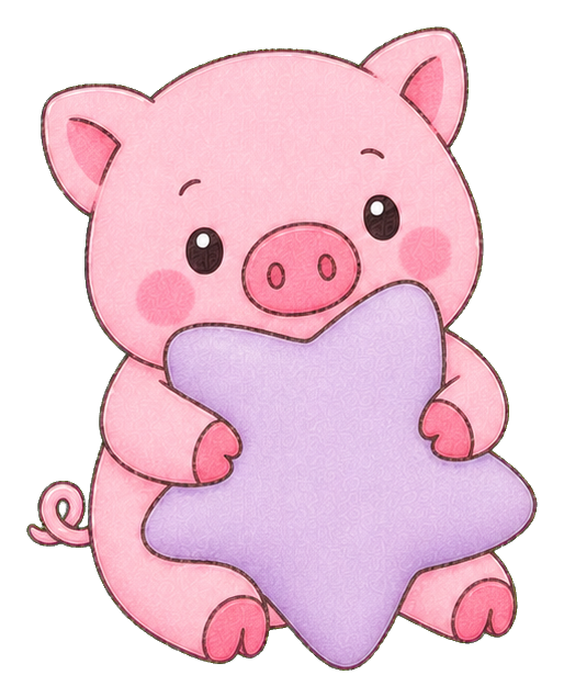 Preview for Kawaii Pig With Star Pillow Sticker