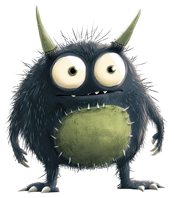 Preview for Cartoon-monster-with-horns-monsters-sticker-39ce2