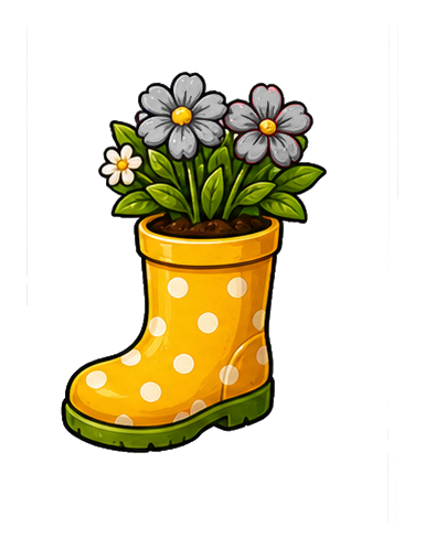 Preview for Boot Planter Sticker For Garden Designs
