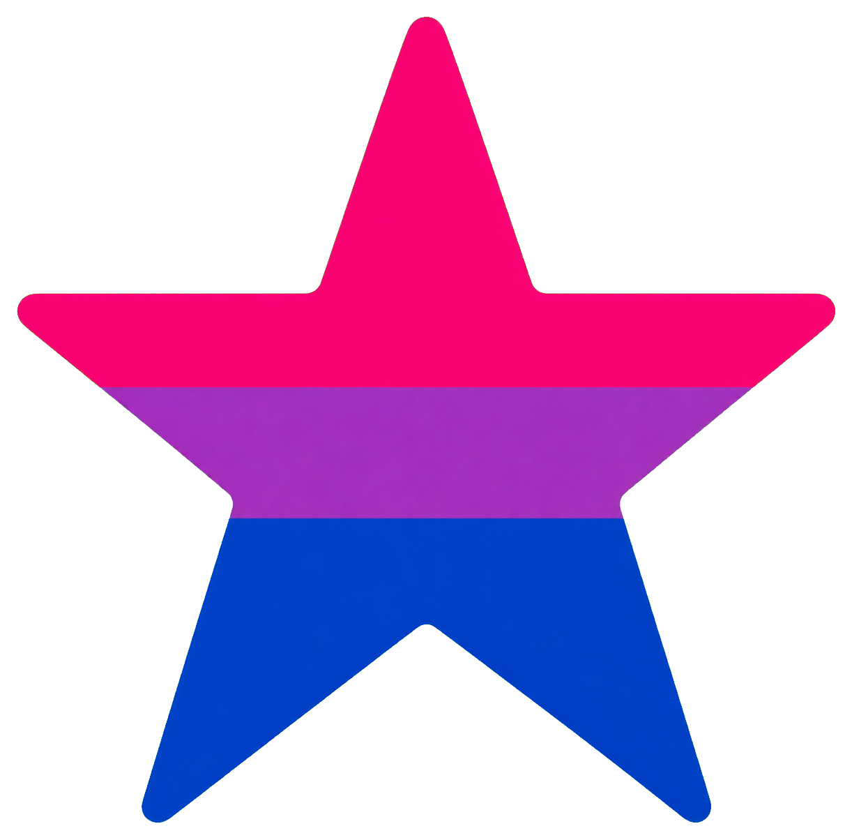 Preview for Bi Pride Star Sticker