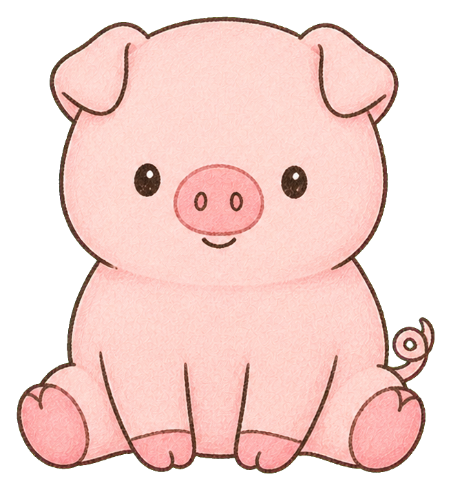 Preview for Cute Pig Sticker Graphic For Pizap