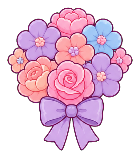 Preview for Cute Flower Bouquet Sticker