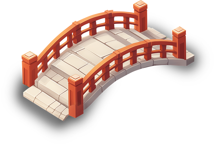 Preview for Pixel-stone-bridge-graphic-sticker-81887