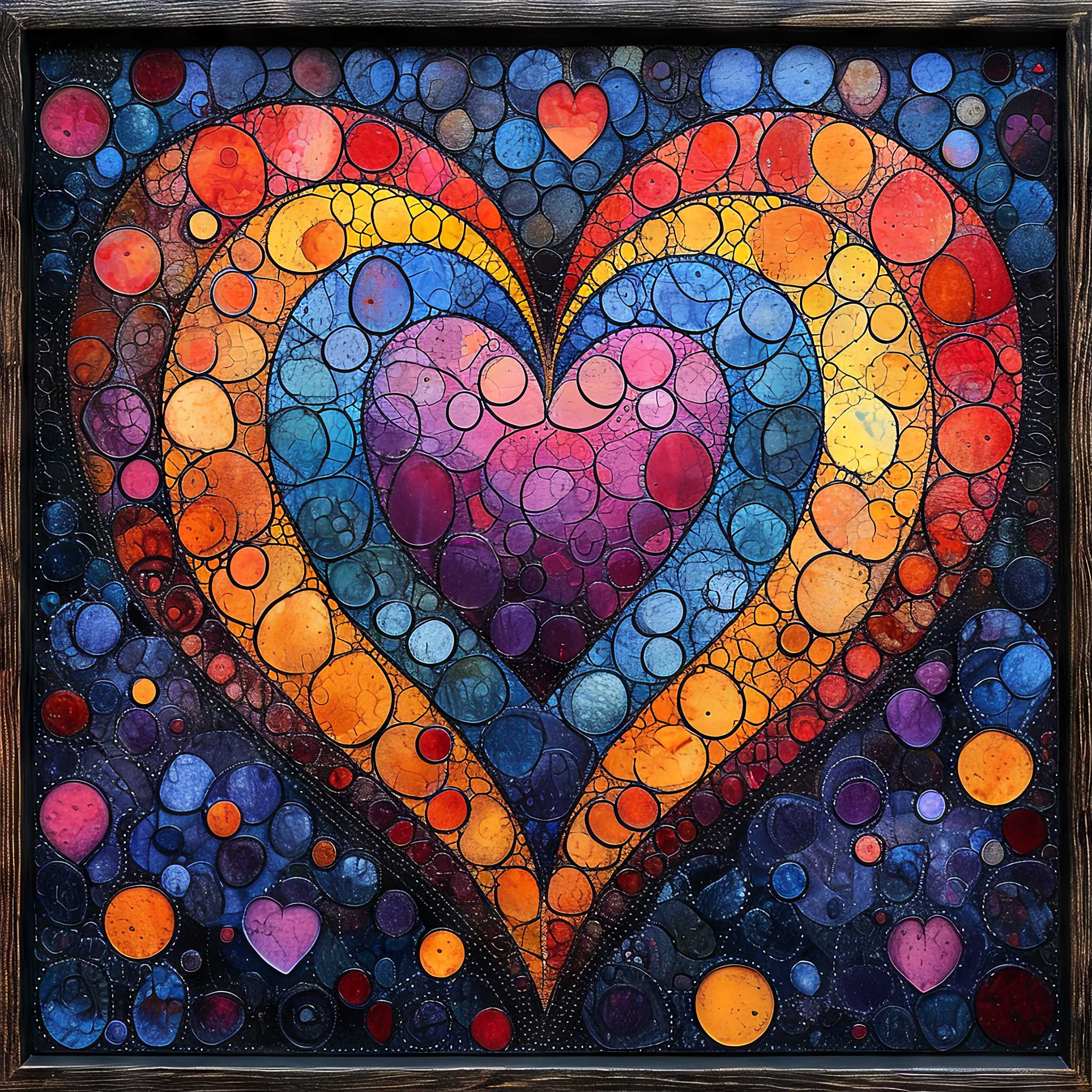 Preview for Vibrant-heart-artwork-love-background-49100