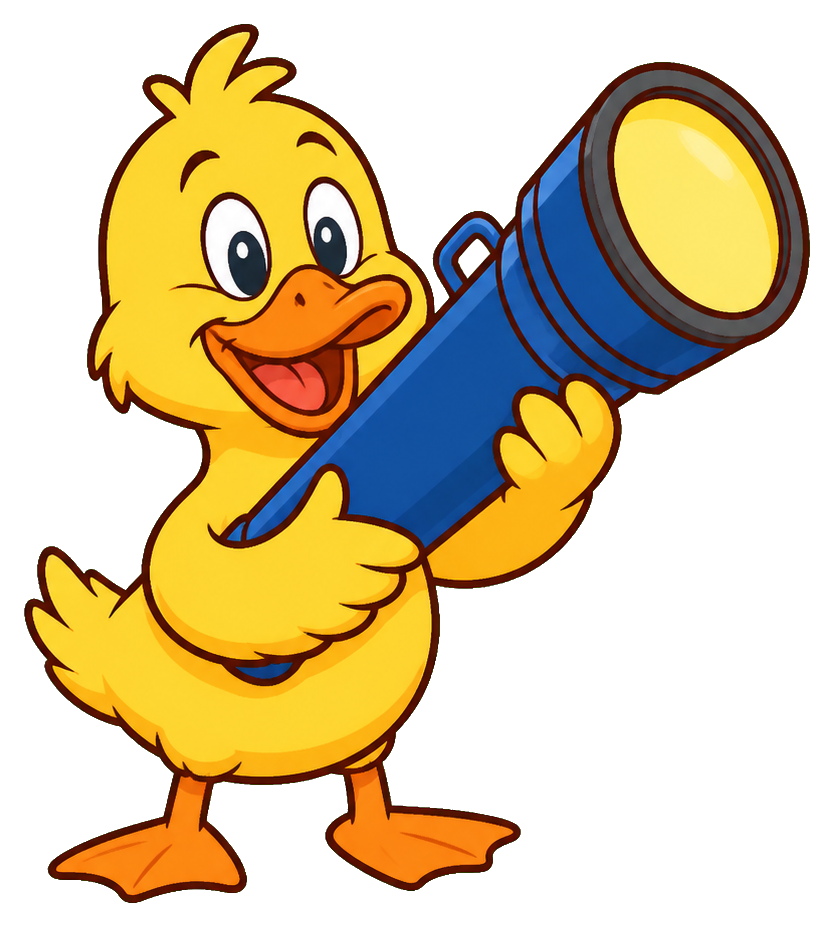 Preview for Duck Flashlight Sticker