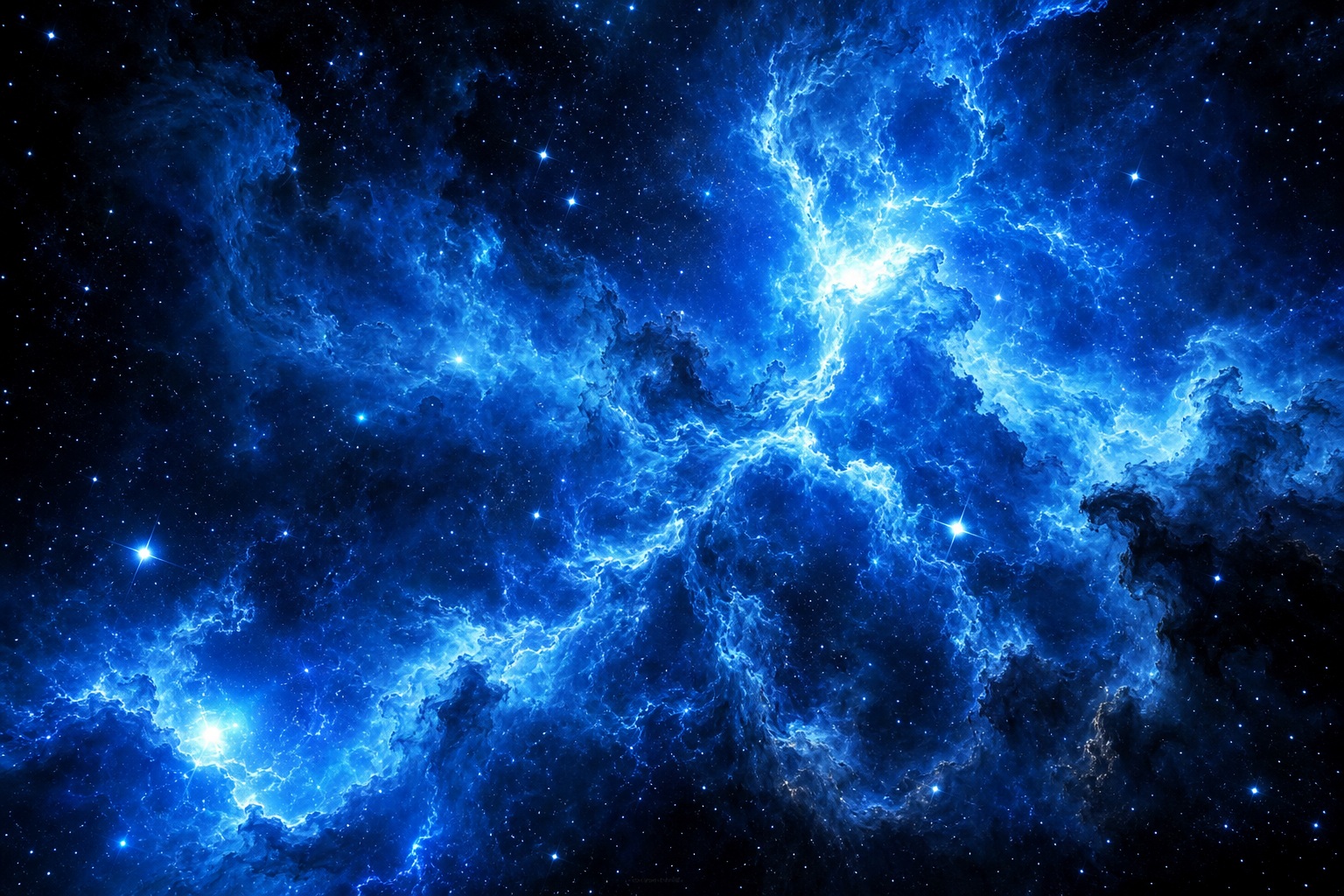 Preview for Electric Blue Nebula Background