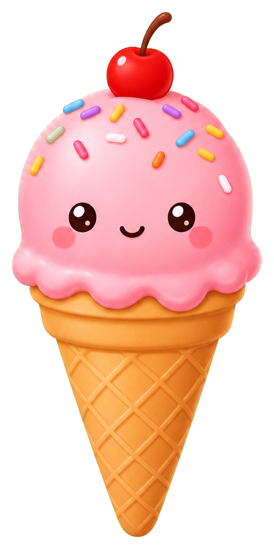 Preview for Kawaii Ice Cream Sticker