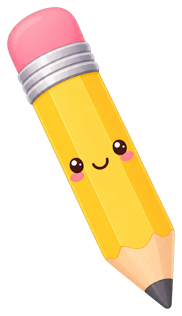 Preview for Kawaii Pencil Blank Sticker