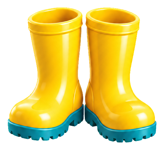 Preview for 3d Rainy Days Yellow Rain Boots