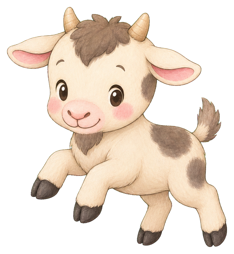 Preview for Goat Kid Prancing Sticker