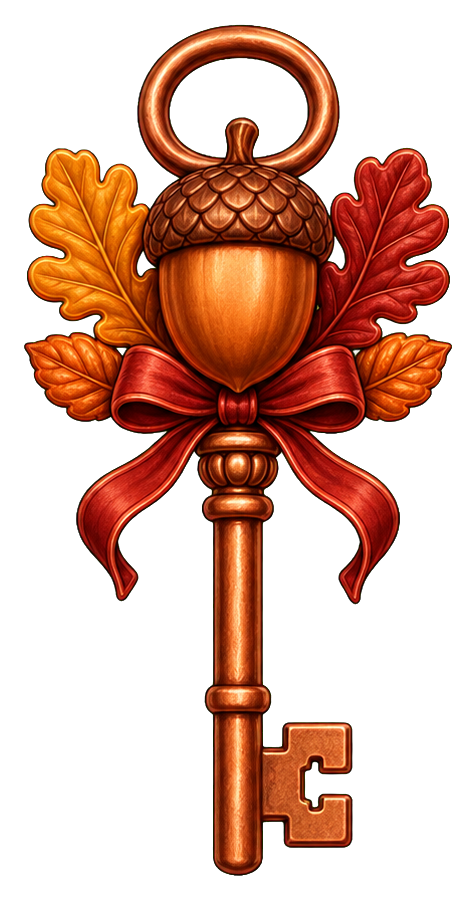 Preview for Acorn Key Sticker For Fall Designs