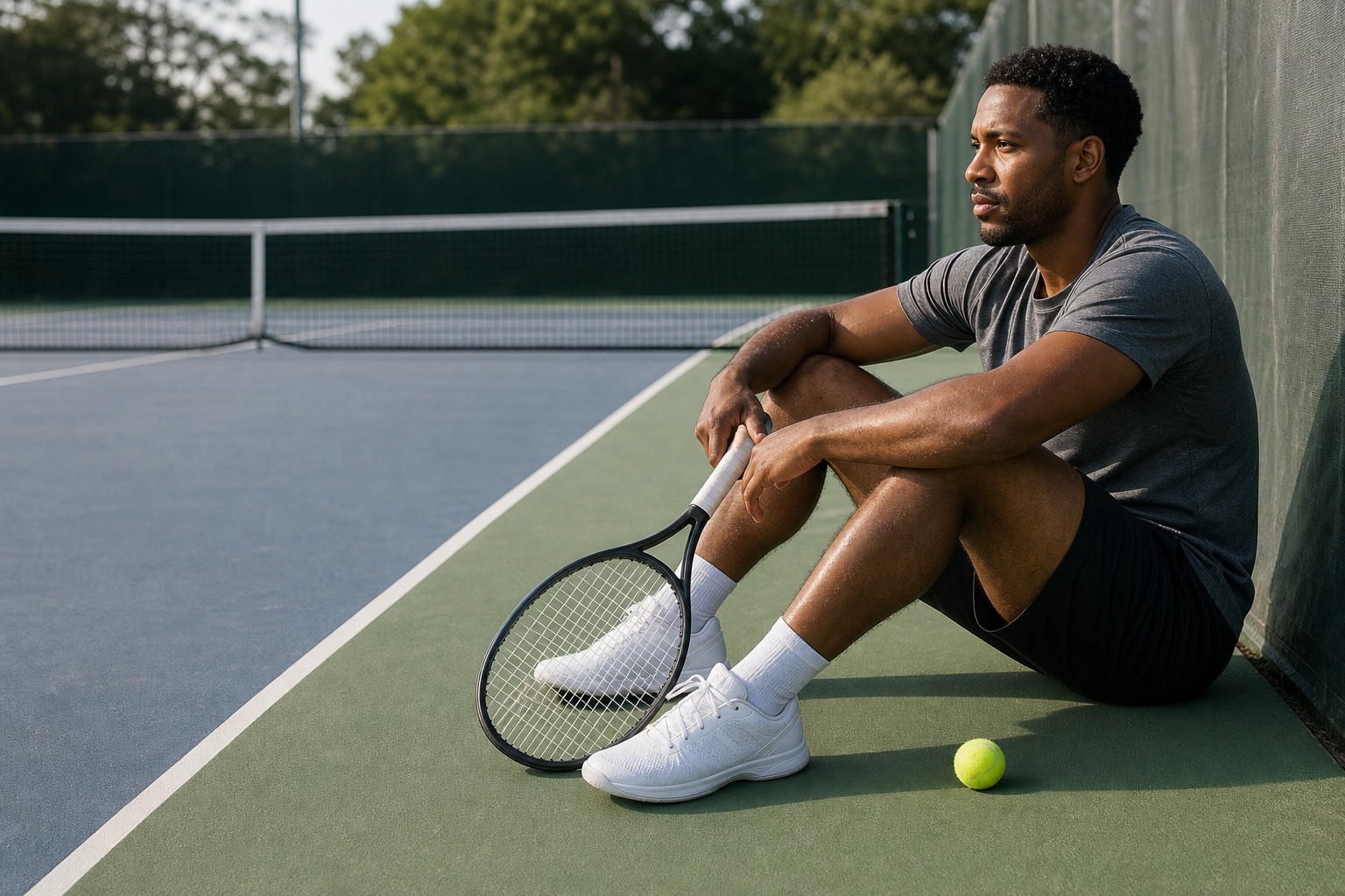 Preview for Tennis Court Break Stock Background