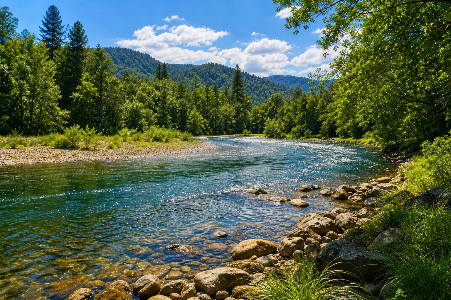 Preview for Forest River Landscape Background