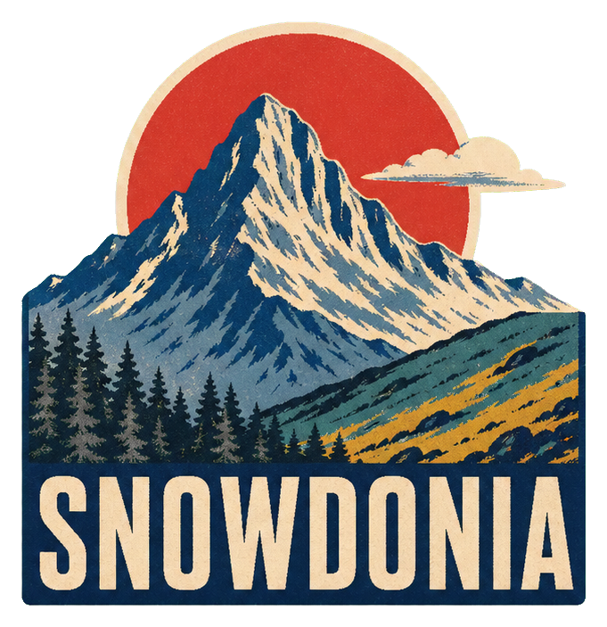 Preview for Snowdonia Peak Retro Sticker Graphic