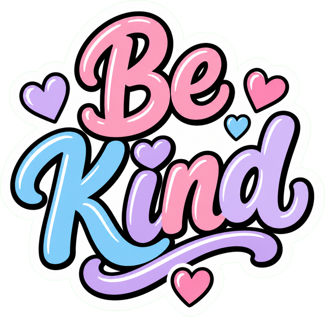 Preview for Be Kind Sticker Graphic