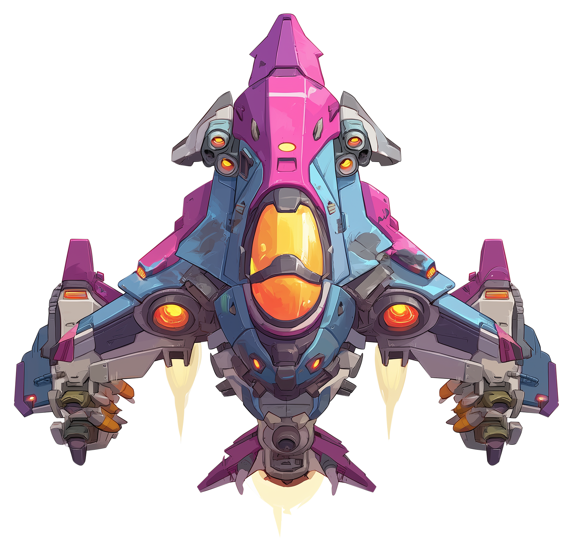 Preview for Futuristic-spaceship-concept-art-sticker-05089