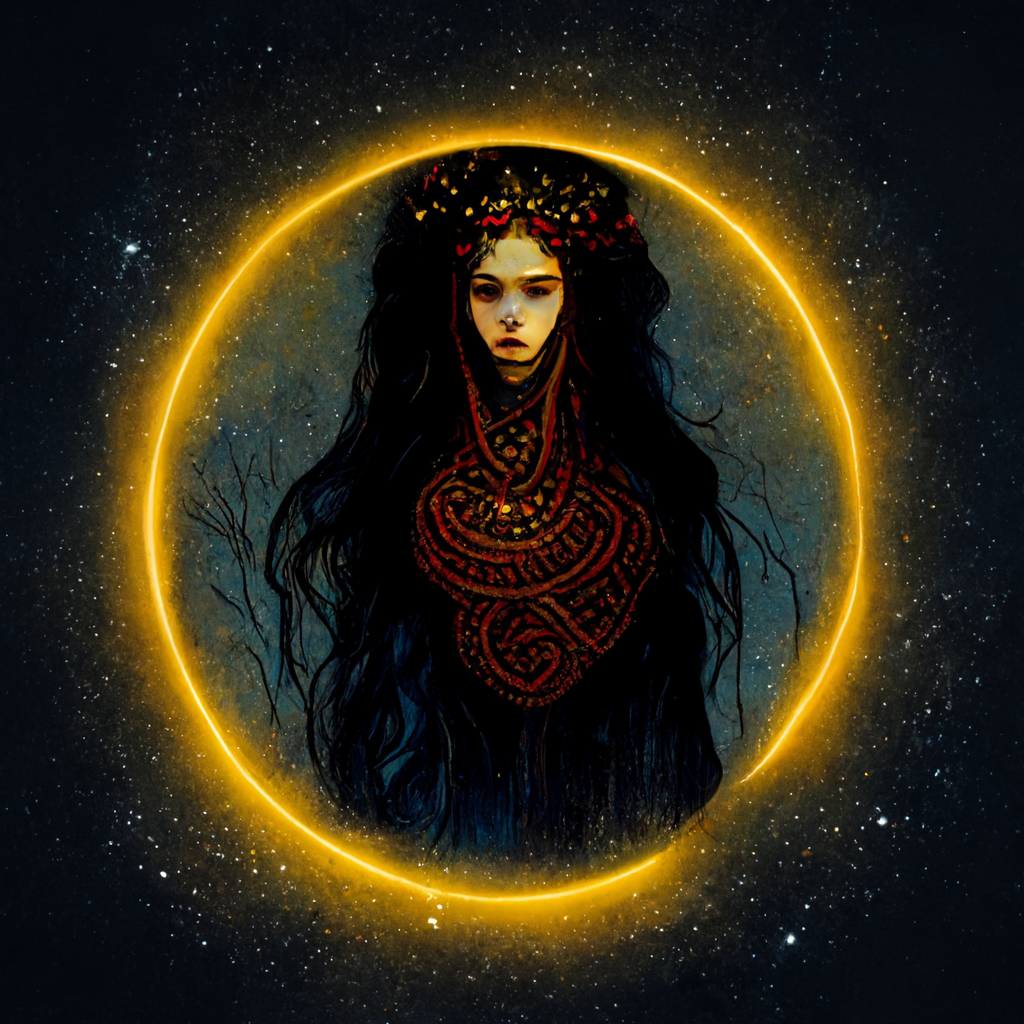 Preview for Mystical-woman-cosmic-circle-ai-images-background-e86f6