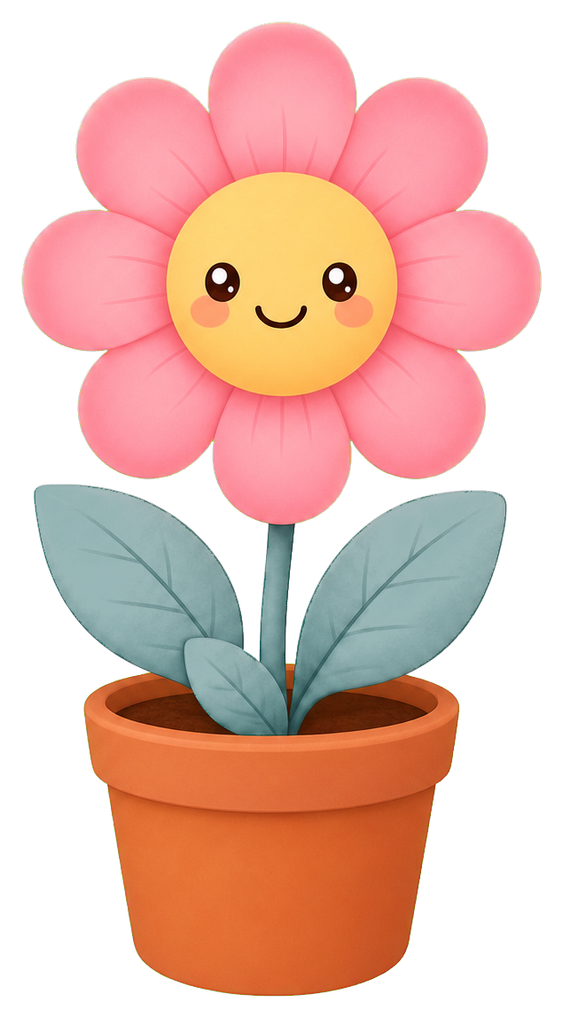 Preview for Kawaii Flower Pot Sticker