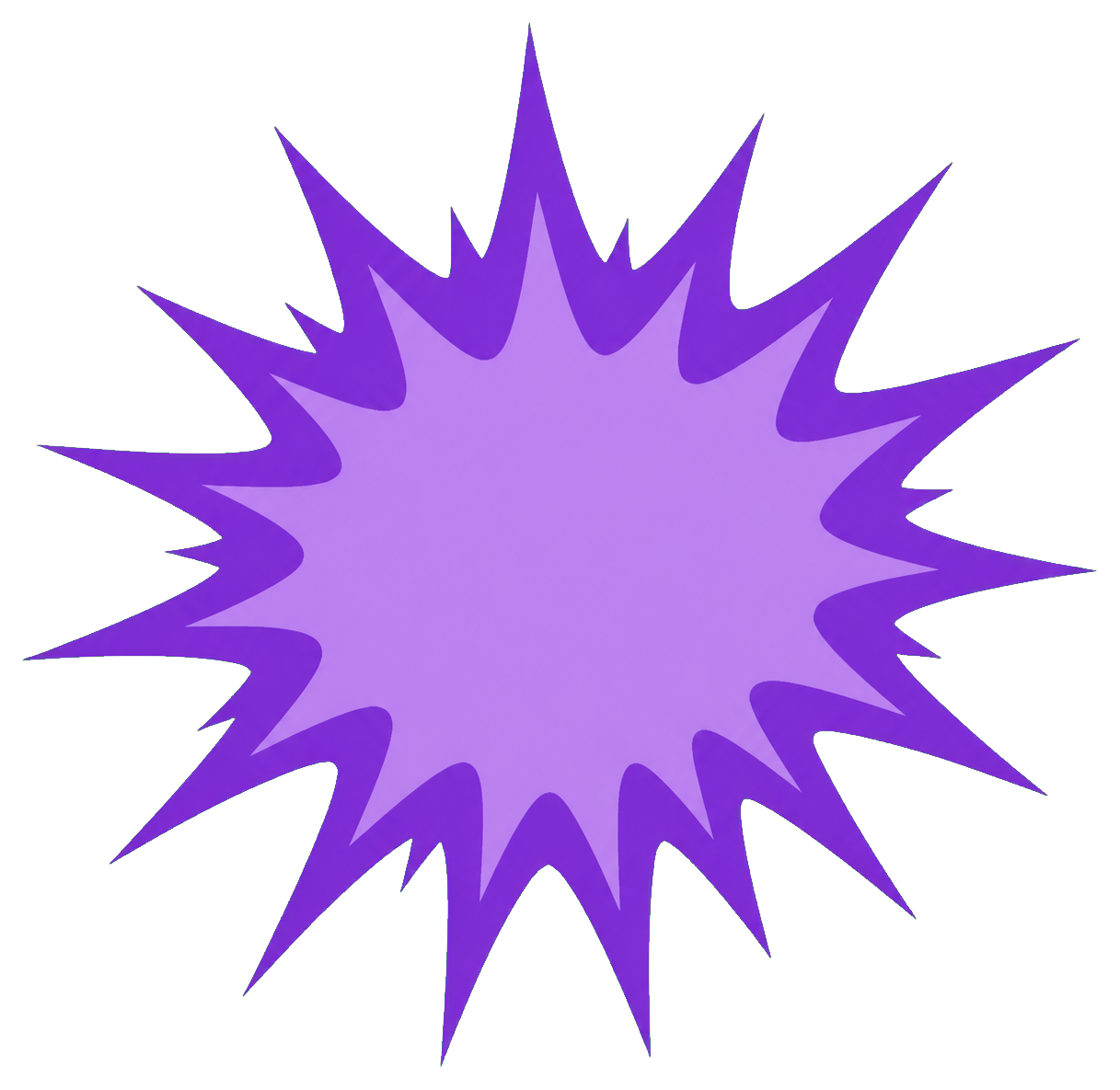Preview for Purple Flash Burst Sticker