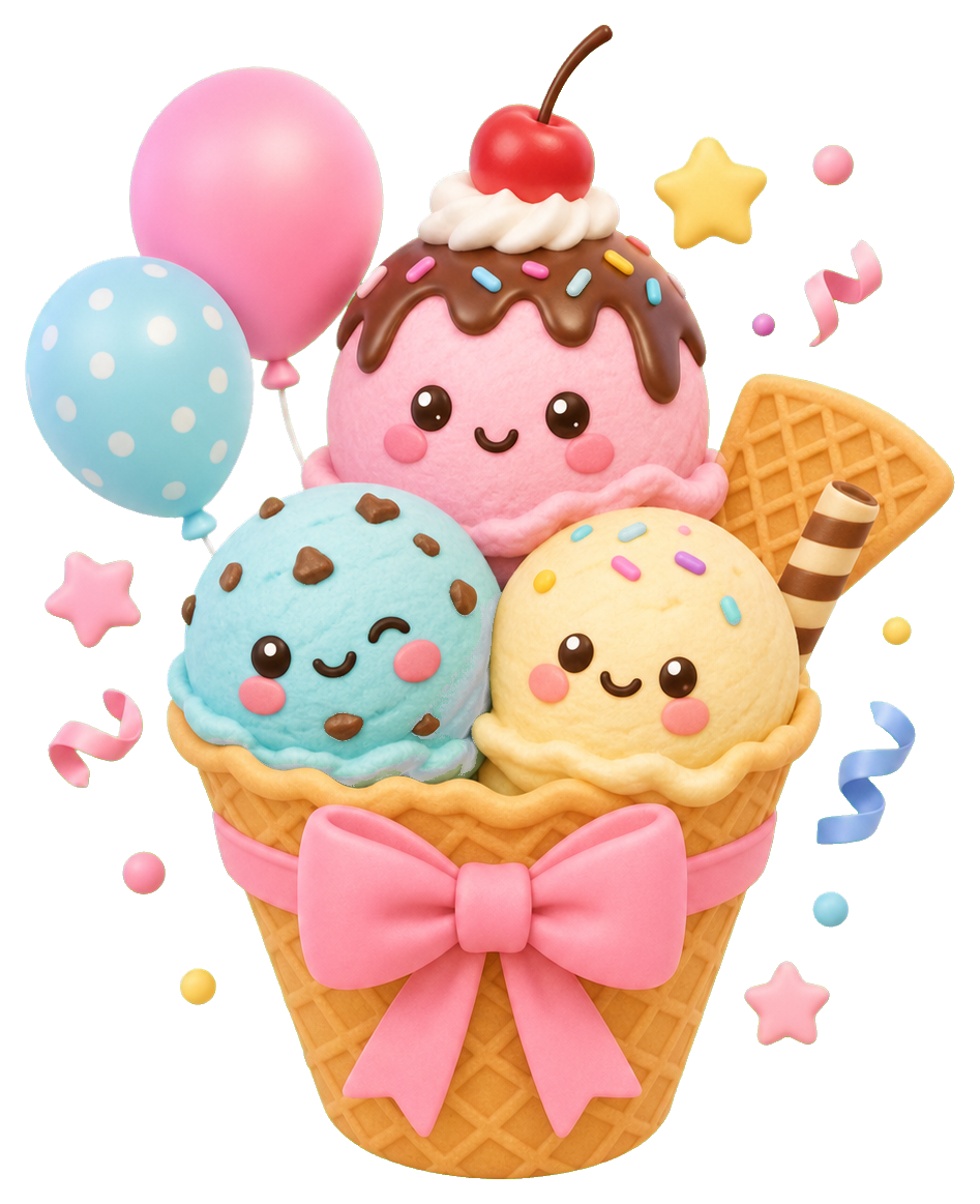 Preview for Ice Cream Party Sticker