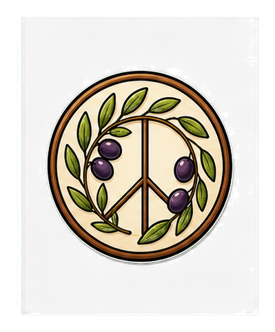 Preview for Olive Branch Peace Sticker Graphic