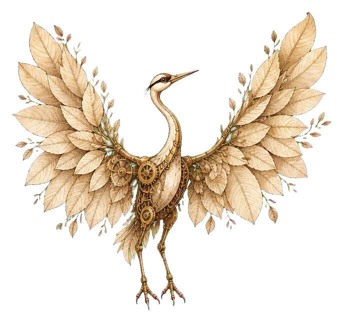 Preview for Leonardo Da Vinci Botanical Crane Sticker