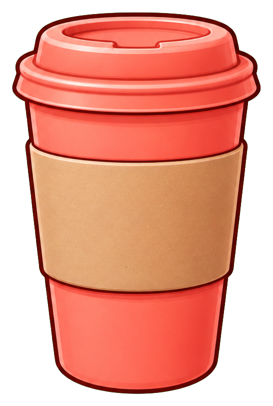 Preview for Coffee Cup Sticker Graphic