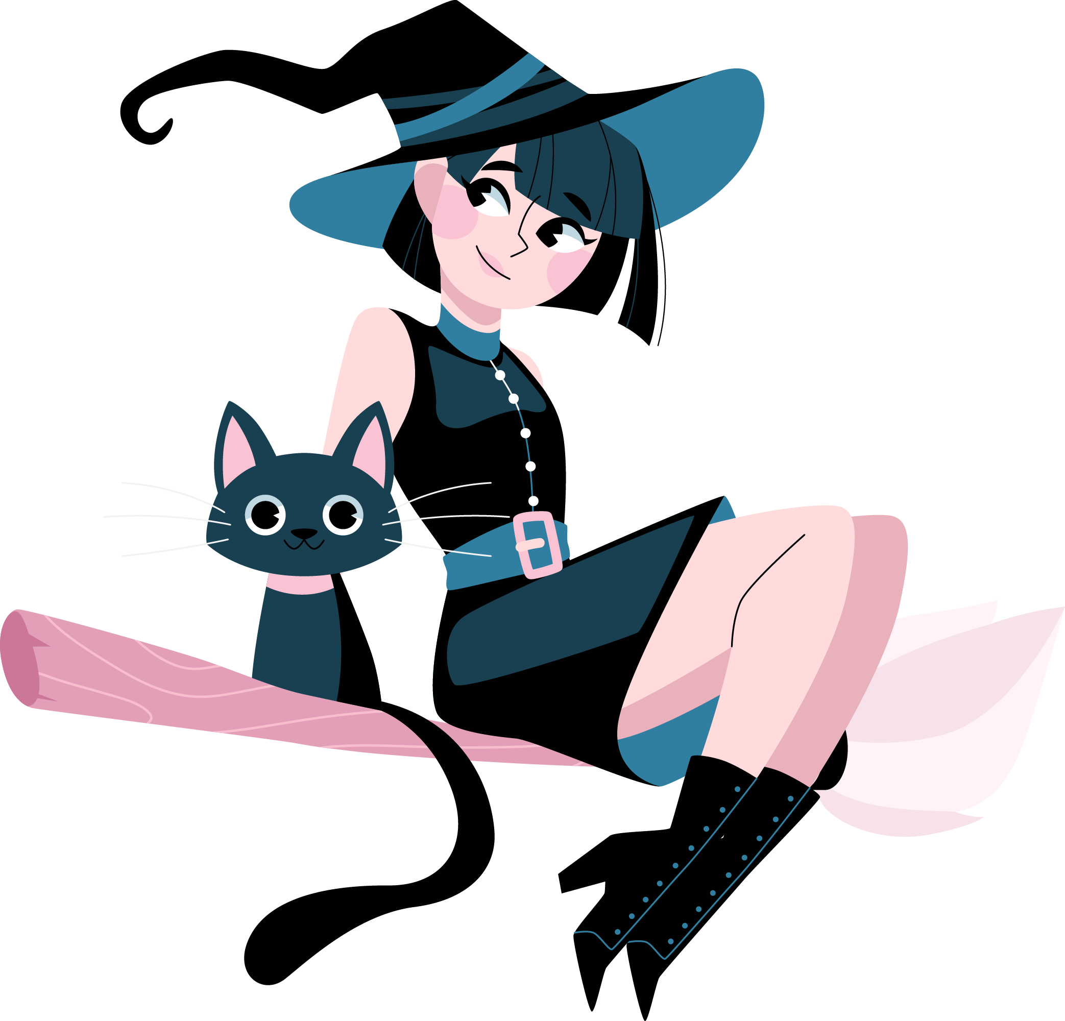 Preview for Cartoon-witch-illustration-witches-sticker-82140
