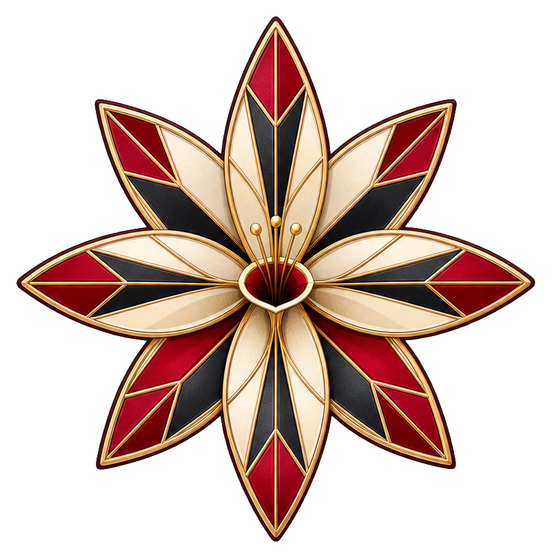 Preview for Art Deco Jasmine Star Sticker