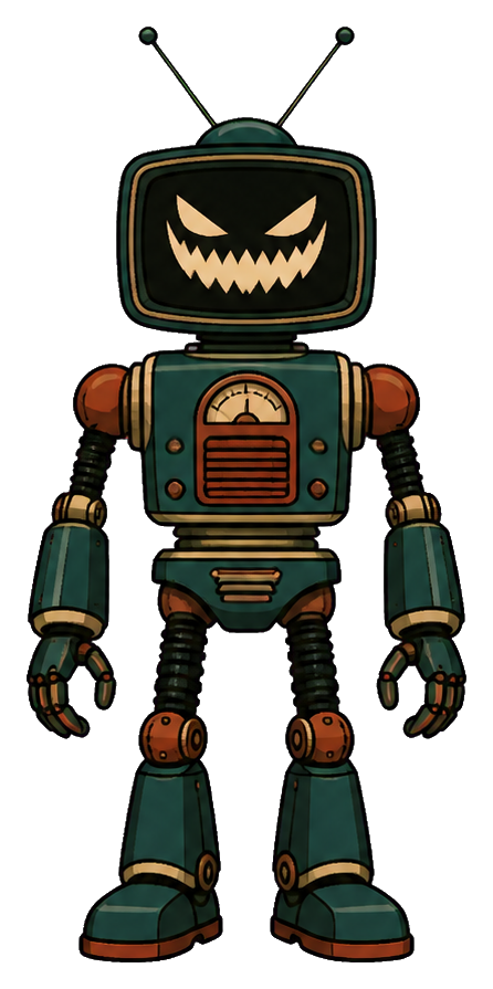 Preview for Television Face Villain Robot Sticker
