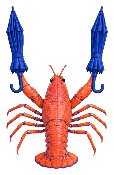 Preview for Salvador Dali Umbrella Lobster Sticker