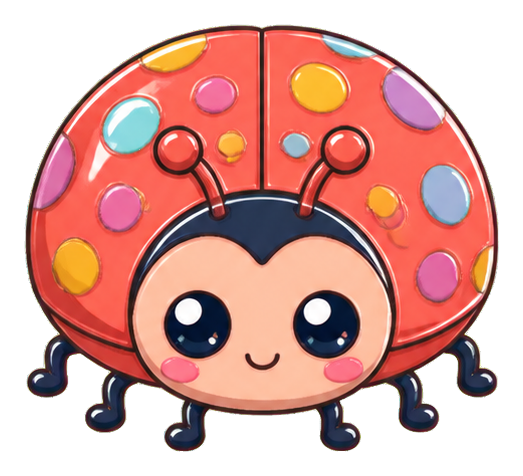 Preview for Confetti Shell Ladybug Sticker