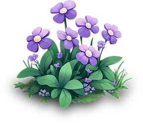 Preview for Purple-flowers-illustration-flora-sticker-52282