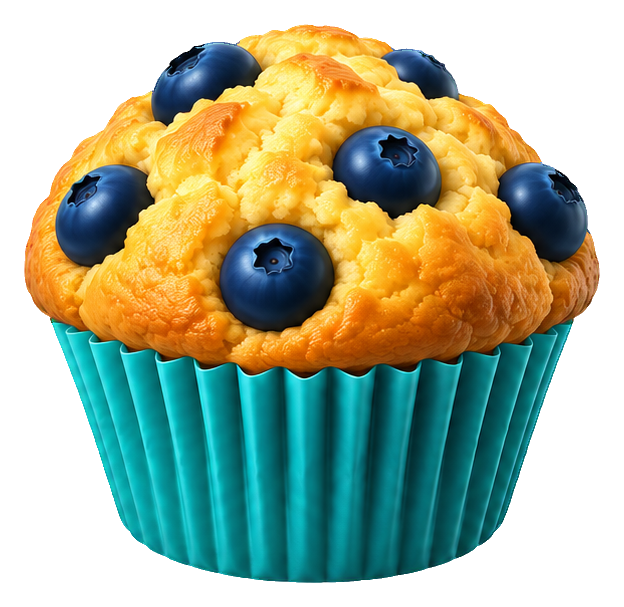 Preview for 3d Cozy Bakery Blueberry Muffin