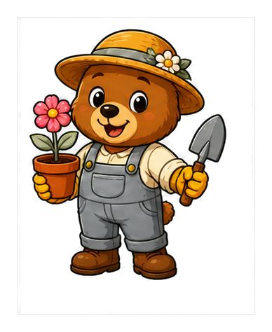 Preview for Gardener Bear Sticker