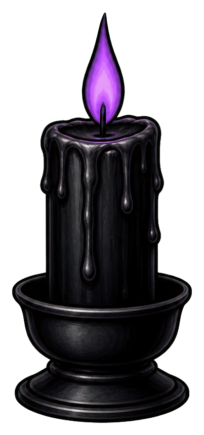 Preview for Black Candle Sticker