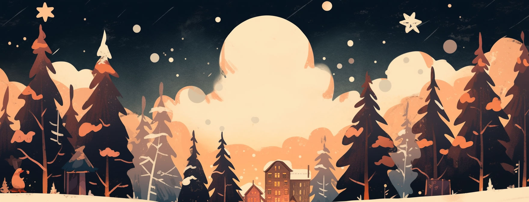 Preview for Winter-landscape-illustration-christmas-cover-background-77189