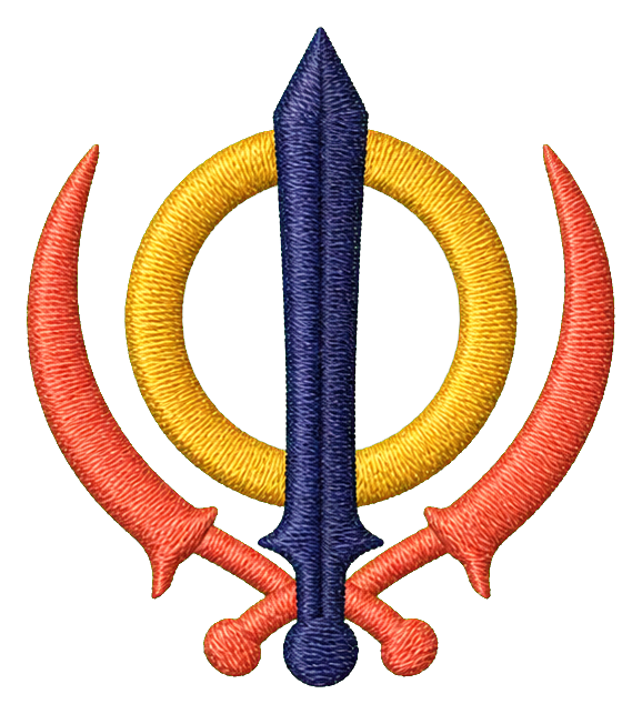 Preview for Embroidered Textile Khanda Sticker