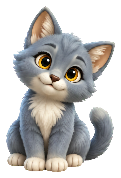 Preview for 3d Kitten Pals Gray Kitten
