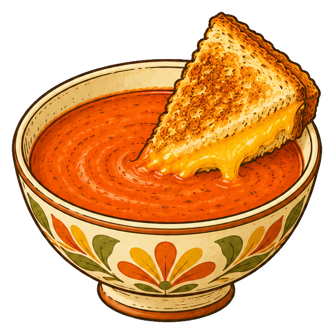 Preview for Tomato Soup And Grilled Cheese