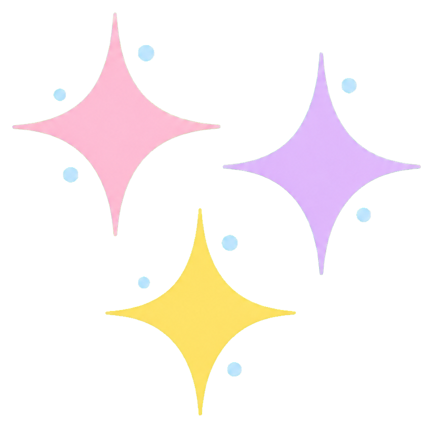 Preview for Pastel Sparkle Trio Sticker Graphic