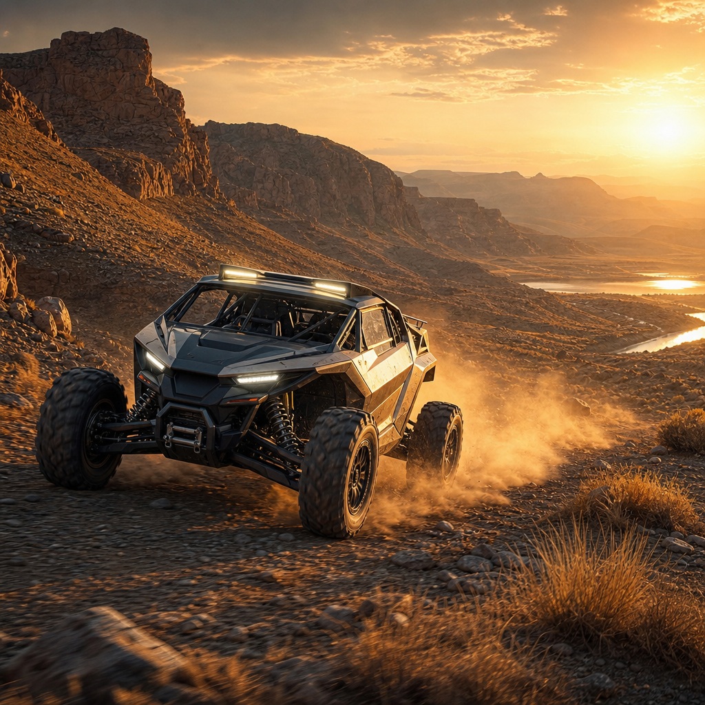 Preview for Off Road Golden Hour Vehicle Background